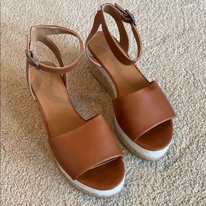 Brown Espadrille Platforms!